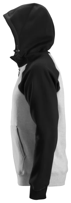 Snickers 2888 Logo Arbeitshoodie Mit Durchgehendem Reißverschluss, Schwarz-Grau -Arbeitsschutzkleidung Geschäft 005A9962 38BC 6391 37E2 7994F1D87D45