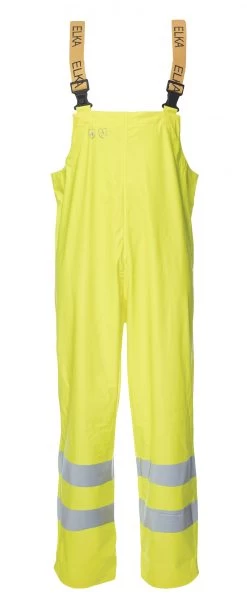 ELKA 028850R - SECURETECH MULTINORM-WARNSCHUTZ-LATZHOSE AUS PU/POLYESTER, Reguläre Größe, Gelb