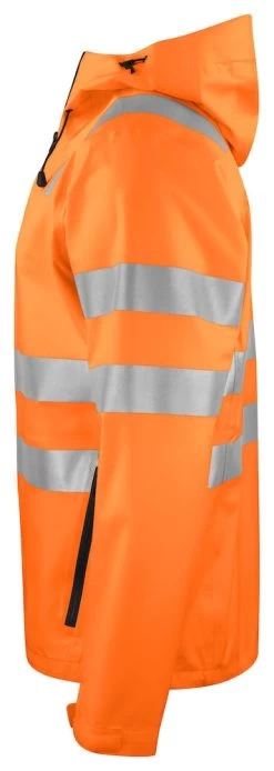ProJob 6450 Arbeits Warnschutz REGENJACKE EN ISO 20471 KLASSE 3 Wasserdicht, Winddicht, Atmungsaktiv, Orange/schwarz -Arbeitsschutzkleidung Geschäft 06093F0A 807D 9B54 A183 A889946EDB57