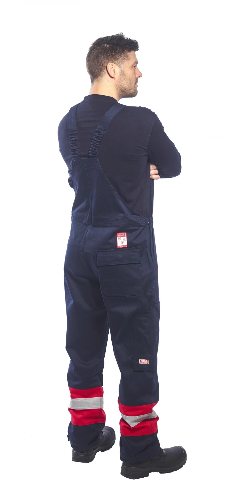 Portwest FR57 - Bizflame Plus Multinorm Arbeitslatzhose Flammhemmend, Schutz Vor Strahlungs- Und Kontakthitze, Reguläre Größe, Marine 5 Portwest FR57 - Bizflame Plus Multinorm Arbeitslatzhose Flammhemmend, Schutz Vor Strahlungs- Und Kontakthitze, Reguläre Größe, Marine – Bild 3