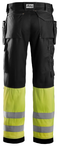 Snickers 3235 High-Vis-Arbeitshose Aus Baumwolle Mit Holstertaschen, Warnschutzklasse 1, Reguläre Größe, Schwarz-Gelb -Arbeitsschutzkleidung Geschäft 0724BE00 2C1C C05C 9BAB EBB0FFC44AAC