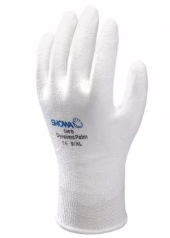 Showa 540D Schnittschutzhandschuhe Mit Beschichtung Aus Polyurethan, Schnittschutz Klasse B (10 Paare In Paket), Weiß