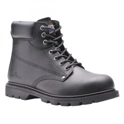Portwest FW16 - Steelite Sicherheitsschnürstiefel SBP SRA HRO Aus Leder, Schwarz