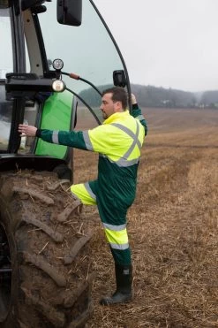 Portwest E052 - X Warnschutz-Overall Aus Polyester Und Baumwolle Mit Taschen, Reflektierend, Reguläre Größe, Gelb-Gruen -Arbeitsschutzkleidung Geschäft 0BAF641F 5529 E9D3 AE2D 2ED9B89CF73B