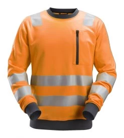 Snickers 8037 High-Vis-Sweatshirt Klasse 2/3, Orange