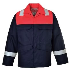 Portwest FR55 Arbeits Shell-Jacke Mit Schutz Gegen Lichtbogen, Flammhemmend, Antistatisch, Marine