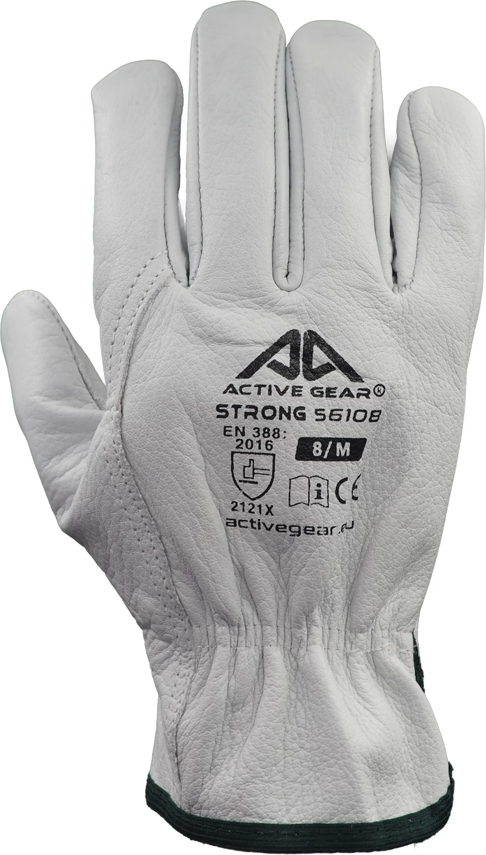 Active Gear Active STRONG S6110 Arbeitshandschuhe Aus Büffelleder (120 Paare In Karton), Weiß 4 Active Gear Active STRONG S6110 Arbeitshandschuhe Aus Büffelleder (120 Paare In Karton), Weiß – Bild 2