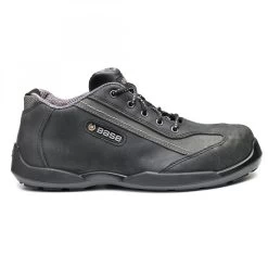 BASE B0627 - Rally S3 SRC SICHERHEITSTURNSCHUHE AUS LEDER, METALLFREI, Schwarz-Grau