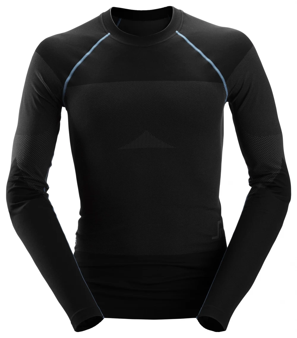 Snickers 9418 Nahtloses 37.5®-Langarmhemd, Schwarz-Grau 3 Snickers 9418 Nahtloses 37.5®-Langarmhemd, Schwarz-Grau