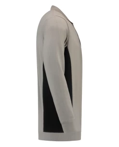 Tricorp 302001 Arbeits Sweatshirt Polokragen Bicolor Brusttasche, Grau-Schwarz -Arbeitsschutzkleidung Geschäft 2488E536 63ED 0633 C3A4 B977BDA7D169