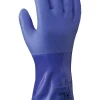 SHOWA 660 Chemikalienbeständige Schutzhandschuhe Mit PVC Beschichtung (10 Paare In Paket), Blau -Arbeitsschutzkleidung Geschäft 25E1F04A 5B98 4AAB D4C3 8579584EEB0F