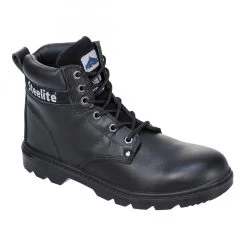 Portwest FW11 - Steelite Thor Sicherheitsschnürstiefel S3 SRC Aus Leder, Schwarz