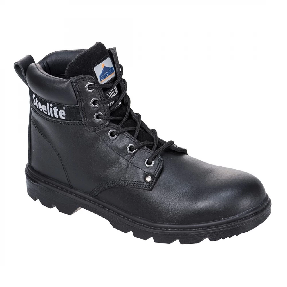 Portwest FW11 - Steelite Thor Sicherheitsschnürstiefel S3 SRC Aus Leder, Schwarz 3 Portwest FW11 - Steelite Thor Sicherheitsschnürstiefel S3 SRC Aus Leder, Schwarz