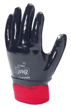 Showa 7000 Schutzhandschuhe Mit Vollbeschichtung Aus Nitril (12 Paare In Paket), Marine