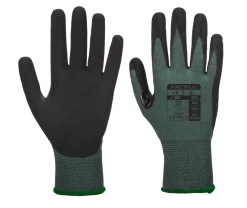 Portwest AP32 - Dexti Pro Schnittschutzhandschuhe Mit Beschichtung Aus Nitril-Mikroschaum, Schnittfestigkeit B,18G (12 Paare In Paket), Grau-Schwarz