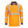 Portwest FR76 - Flammhemmendes Warnschutz Polo -Shirt Langarm Mit Schutz Gegen Lichtbogen, RIS, Hitzebeständig, Orange -Arbeitsschutzkleidung Geschäft 2C423B6D DC76 272A 4E01 4DB03960809F