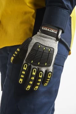 Portwest A722 - Anti Vibrations Schnittschutzhandschuhe Mit Beschichtung Aus Nitrilschaum, 13G, Atmungsaktiv, Wärmebeständig (12 Paare In Paket), Grau-schwarz -Arbeitsschutzkleidung Geschäft 3085FB65 403F 8DF0 5A72 F7F28300BA1C