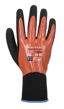 Portwest AP30 - Dermi Pro Arbeitshandschuhe Mit Beschichtung Aus Nitril, 15G (12 Paare In Paket), Orange -Arbeitsschutzkleidung Geschäft 30F0A037 3220 7155 B65B CBDF98EFA86D