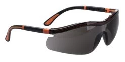 Portwest PS34 - Neon Schlagfeste Schutzbrille Mit UV-Schutz (12 Stücke In Paket), Rauch