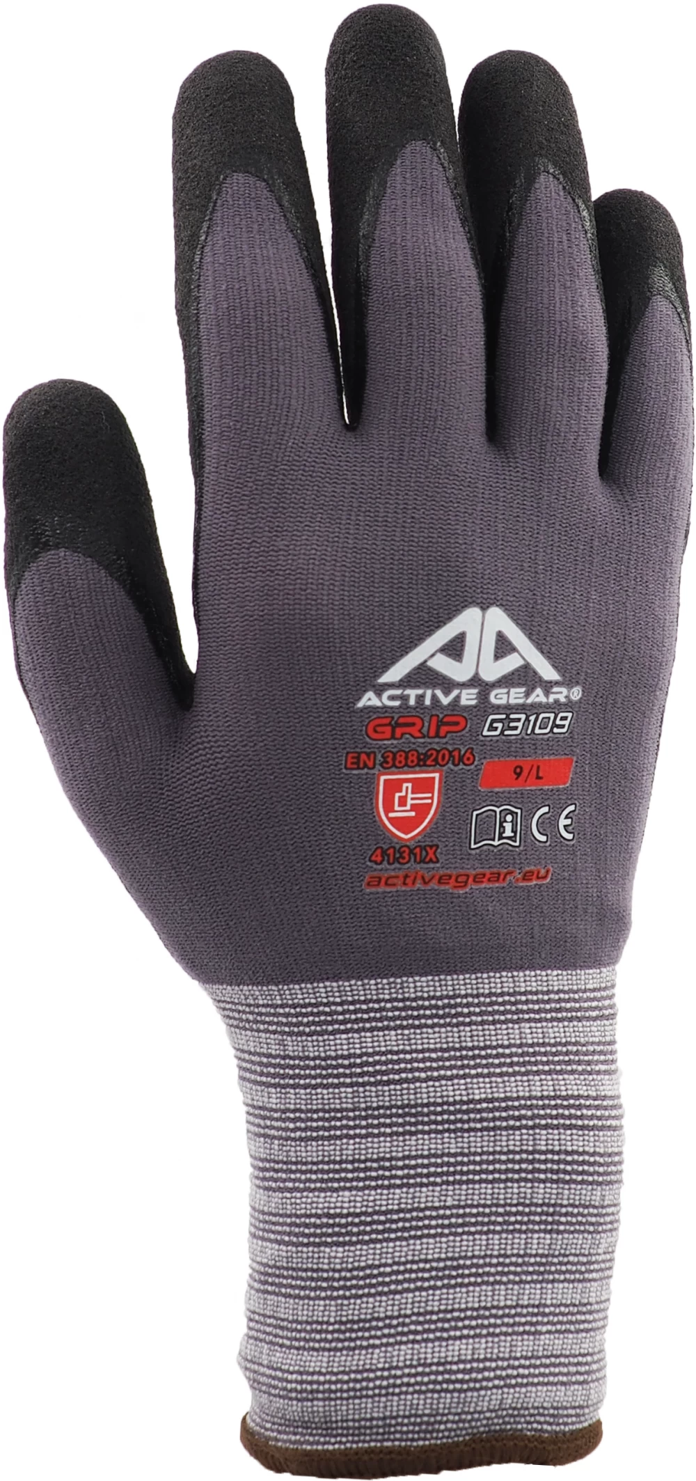 Active Gear Active GRIP G3110 Arbeitshandschuhe Aus Nylon Und Spandex Mit Beschichtung Aus Nitril Und Sandnitril (120 Paare In Karton), Schwarz-Grau 4 Active Gear Active GRIP G3110 Arbeitshandschuhe Aus Nylon Und Spandex Mit Beschichtung Aus Nitril Und Sandnitril (120 Paare In Karton), Schwarz-Grau – Bild 2