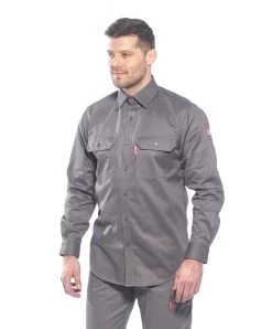 Portwest FR89 - Flammhemendes Arbeitshemd Aus Bizflame-Gewebe Mit Schutz Gegen Lichtbogen, Grau 8 Portwest FR89 - Flammhemendes Arbeitshemd Aus Bizflame-Gewebe Mit Schutz Gegen Lichtbogen, Grau -Arbeitsschutzkleidung Geschäft 36EDC6F8 2FD6 A340 1E35 E86DDBA2181D