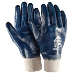 Active Gear Active GRIP G3560 Schutzhandschuhe Mit Nitril Beschichtung (120 Paare In Karton), Blau