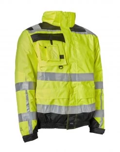 ELKA 086104R - VISIBLE XTREME WASSERDICHTE WARNSCHUTZ 2-IN-1 PILOTENJACKE, Gelb-Schwarz