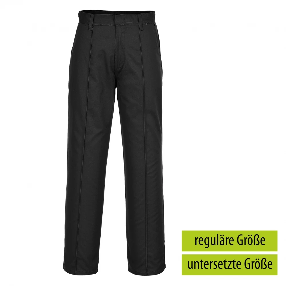Portwest 2885 - Arbeits Bundhose Preston Aus Polyester/Baumwolle Mit Bundfalte, Reguläre Größe, Schwarz 3 Portwest 2885 - Arbeits Bundhose Preston Aus Polyester/Baumwolle Mit Bundfalte, Reguläre Größe, Schwarz