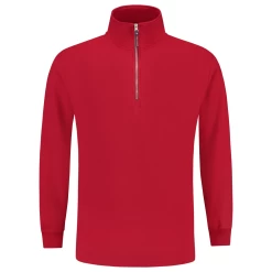 Tricorp 301010 Arbeits Sweatshirt 1/4-Reißverschluss, Rot