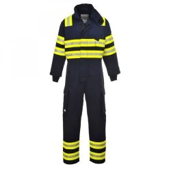 Portwest FR98 - Waldbrand Flammhemmender Arbeits Overall - Antistatisch, Reguläre Größe, Marine