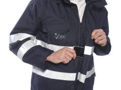 Portwest S770 Multinorm-Parka Jacke - Wasserdicht, Antistatisch, Atmungsaktiv, Flammhemmend, Marine -Arbeitsschutzkleidung Geschäft 447B886A E83F B3AC 806F 12A62097FB69