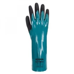 Portwest AP60 - Grip Lite Schutzhandschuhe Mit Stulpe - Chemikalienbeständig (12 Paare In Paket), Blau-Schwarz -Arbeitsschutzkleidung Geschäft 46468FA9 CD71 35EB 4A99 26A881DE7747