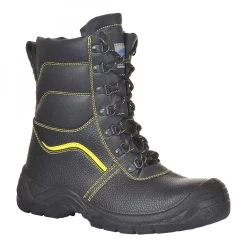 Portwest FW05 - Steelite Arbeitsstiefel S3 SRC CI Mit Sohlen Aus Polyurethan, Schwarz