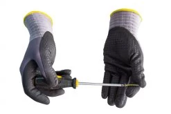 Active Gear Präzisionsarbeit Handschuhe Active FLEX F3140 Mit Beschichtung Aus Nitril-Mikroschaum (120 Paare In Karton), Schwarz-Grau -Arbeitsschutzkleidung Geschäft 4BE8962A A162 FCFD 6544 8214A2AE6579