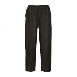Portwest S441 - Klassische Arbeitshose Aus Polyester, Wasserdicht, Reguläre Größe, Schwarz