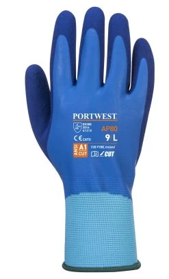 Portwest AP80 - Liquid Pro Arbeitshandschuhe Aus Nylon Mit Beschichtung Aus Latex (12 Paare In Paket), Blau -Arbeitsschutzkleidung Geschäft 4EB1ACD2 7019 2503 EA75 5CC689E45005