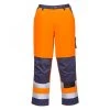 Portwest TX51 - Lyon Warnschutz-Bundhose Aus Polyester/Baumwolle, Reflektierend, Kniepolstertaschen, Schlanke Größe, Orange-Marine -Arbeitsschutzkleidung Geschäft 511549F7 8224 4857 DCF7 44365EF9A388