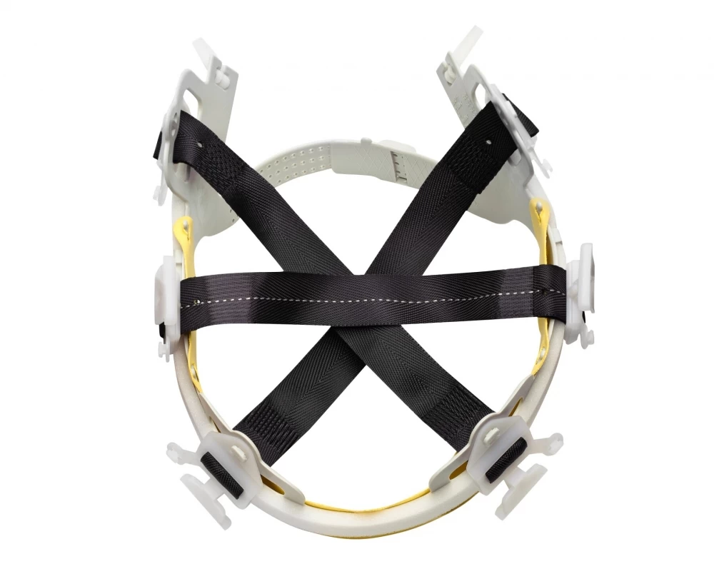 VOSS HELME Elektriker Helm Aus Polyethylen - Mit 6-Punkt-Gurtband-Innenausstattung, Schwefelgelb 4 VOSS HELME Elektriker Helm Aus Polyethylen - Mit 6-Punkt-Gurtband-Innenausstattung, Schwefelgelb – Bild 2