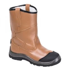 Portwest FT12 - Steelite Rigger Pro Arbeitsstiefel S3 SRC CI HRO Mit PU/Gummi-Laufsohle, Braun