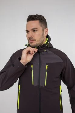 Portwest DX474 - DX4 Arbeits Softshelljacke Mit Reflektirenden Biese Und Kapuze, Atmungsaktiv, Schwarz -Arbeitsschutzkleidung Geschäft 53336A0A BCF0 2ED2 CBDD 456432A32606
