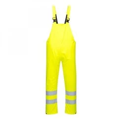 Portwest S497 - Sealtex Ultra Bib & Brace Warnschutz-Latzhose Mit Reflexstreifen, Wasser- Und Winddicht, Atmungsaktiv, Reguläre Größe, Gelb