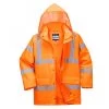 Portwest RT63 - Atmungsaktive Warnschutz-Parka Jacke Mit Reflexstreifen, Wetterschutzpatte, Wasserdicht, Orange -Arbeitsschutzkleidung Geschäft 572D3DE7 1FF5 41EE 87C6 53693D89188F