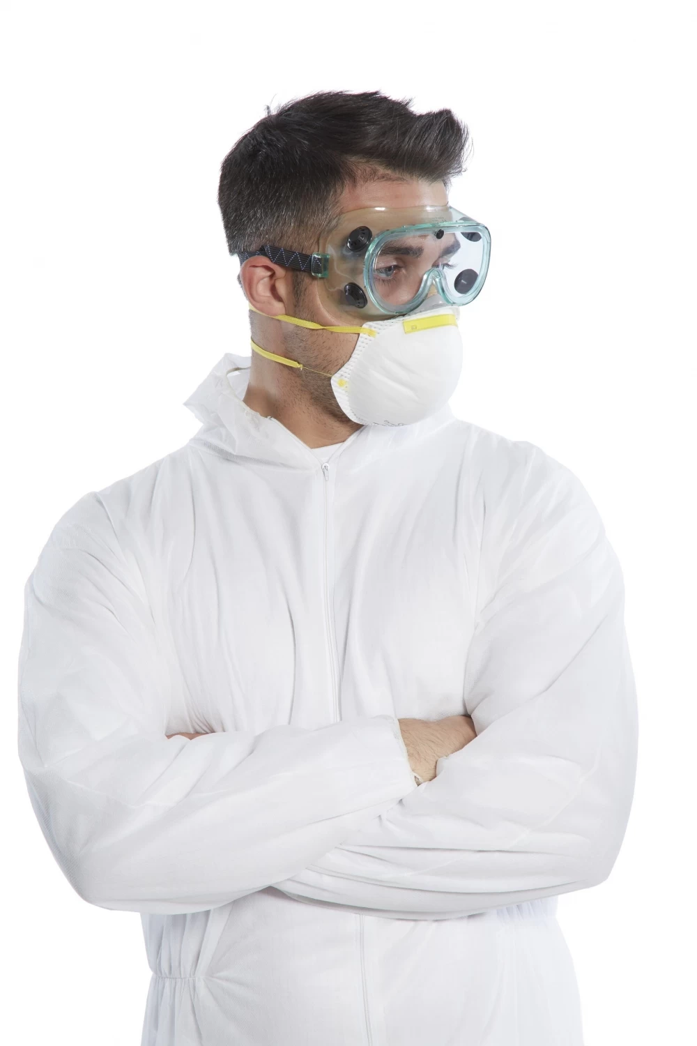 Portwest PS21 - Portwest Schutzbrille Typ "Maske" Mit Beständigkeit Gegen Beschlagen, Metallfrei (12 Stücke In Paket), Klar 4 Portwest PS21 - Portwest Schutzbrille Typ "Maske" Mit Beständigkeit Gegen Beschlagen, Metallfrei (12 Stücke In Paket), Klar – Bild 2