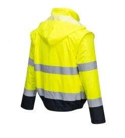 Portwest C464 - Essential Warnschutz 2-in-1 Bomberjacke Mit Schutz Gegen Kälte, Reflektierend, Wasserdicht, Gelb-Marine -Arbeitsschutzkleidung Geschäft 57C00AF3 6418 9587 7C2B 4A0974833041