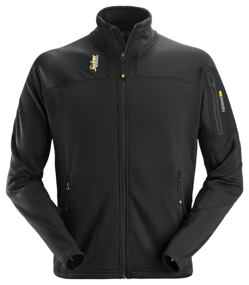 Snickers 9438 Body Mapping Mikro Fleece Arbeitsjacke, Schwarz 3 Snickers 9438 Body Mapping Mikro Fleece Arbeitsjacke, Schwarz