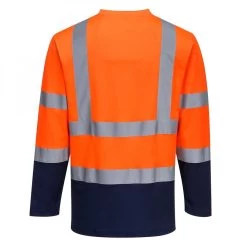 Portwest S280 - Zweifarbiges Warnschutz Langarm T-Shirt Mit Reflexstreifen, Atmungsaktiv, Orange-Marine 5 Portwest S280 - Zweifarbiges Warnschutz Langarm T-Shirt Mit Reflexstreifen, Atmungsaktiv, Orange-Marine -Arbeitsschutzkleidung Geschäft 5BC83420 06B4 6AD7 4959 F4DEFEA352D0