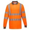 Portwest S271 - Warnschutz Polo-Shirt Langarm Aus Baumwolle Mit Reflexstreifen, Atmungsaktiv, Orange -Arbeitsschutzkleidung Geschäft 5F55A315 05A0 2F5C D60B A68FAA523829