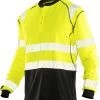 Jobman 5598 Arbeits Warnschutz Langarm-T-Shirt UV-Pro, Atmungsactiv, Gelb/schwarz -Arbeitsschutzkleidung Geschäft 5F6DE387 70F1 31B7 7BB0 DE8B9CB3AA50