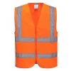 Portwest C375 - Warnschutz-Weste Aus Polyester Mit Reißverschluss, Reflexstreifen (10 Stücke In Paket), Orange -Arbeitsschutzkleidung Geschäft 61702CD6 A745 3868 FFDD E38B77102C2E