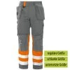 ProJob 6502 ARBEITSHOSE Warnschutz EN ISO 20471 KLASSE 1, Reguläre Größe, Orange/Grau